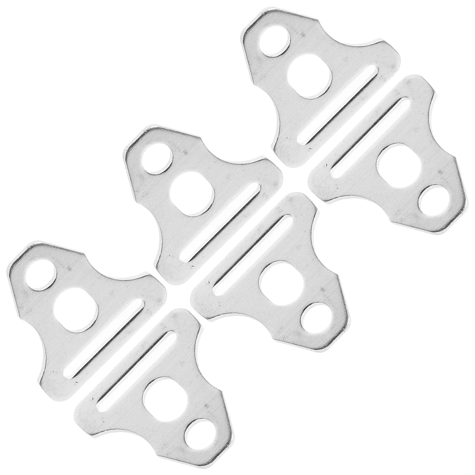 

6pcs Tent Skylight Accessories Lightweight Rope Buckle Tightener Silver Fasteners Camping Fixers Durable Metal Stylish Design