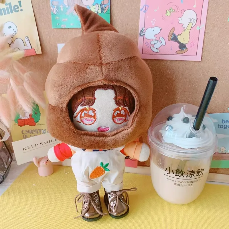 

20 см мультяшная забавная кукла-идол, одежда, имитация какашек, рубашка, обувь, сделай сам, платье, плюшевая кукла, одежда, аксессуары, игрушки, подарки