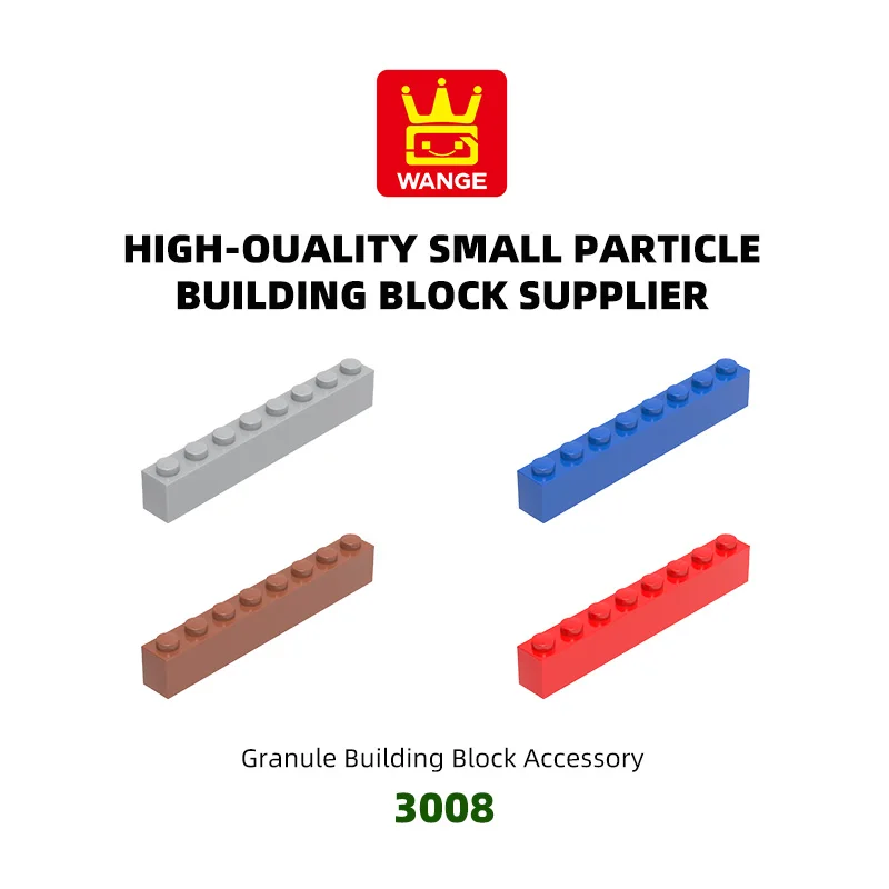 

WANGE 30Pcs/Lot 3008 High long 8 hole Block Moc Color Accessories Compatible with Brick DIY Children's Toy Assembly Gift Box