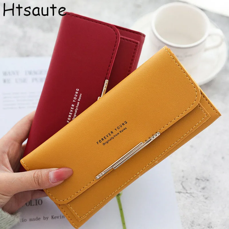 

Long Section Bags Women Wallet Female Purses Coin Purse Card Holder Wallets Female Pu Leather Clutch Money Bag cartera mujer