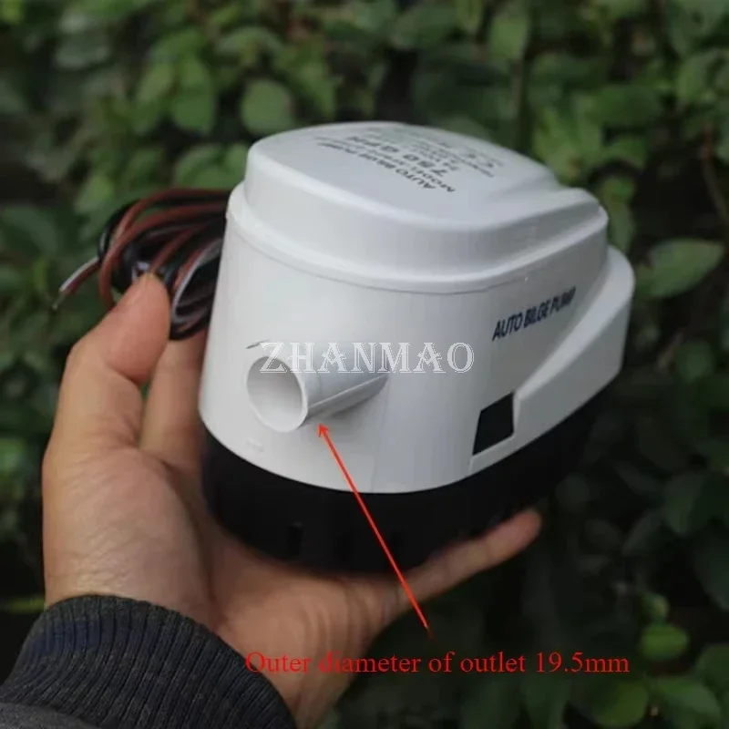 

Погружной насос постоянного тока 24 В, полностью автоматический трюмный дренажный насос для яхт и скоростных катеров