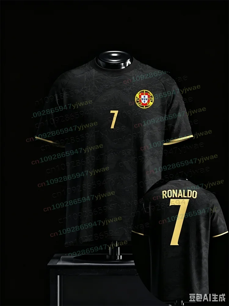 2026 Special Edition Ronaldo No.7 Football Jersey, sportswear, Harajuku style, Portuguese flag print, men's football jersey