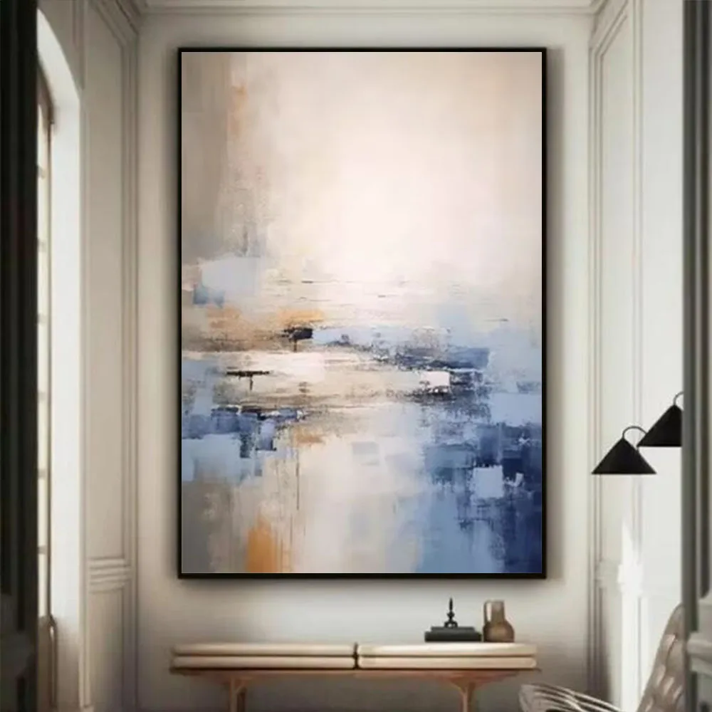 Fashion Interior Trim Canvas Oil Painting Abstract Handmade Beach Wall Art Decor Picture Custom Pop Mural For Living Room Hotel