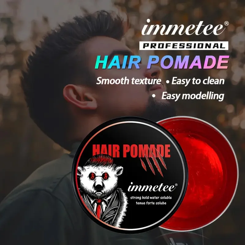 Long Lasting Stying Wax Fluffy Hair Pomade Wax Keep Hair Oil Edge Control Barbershop Tools Salon Hairdressing Mud Hair Styling