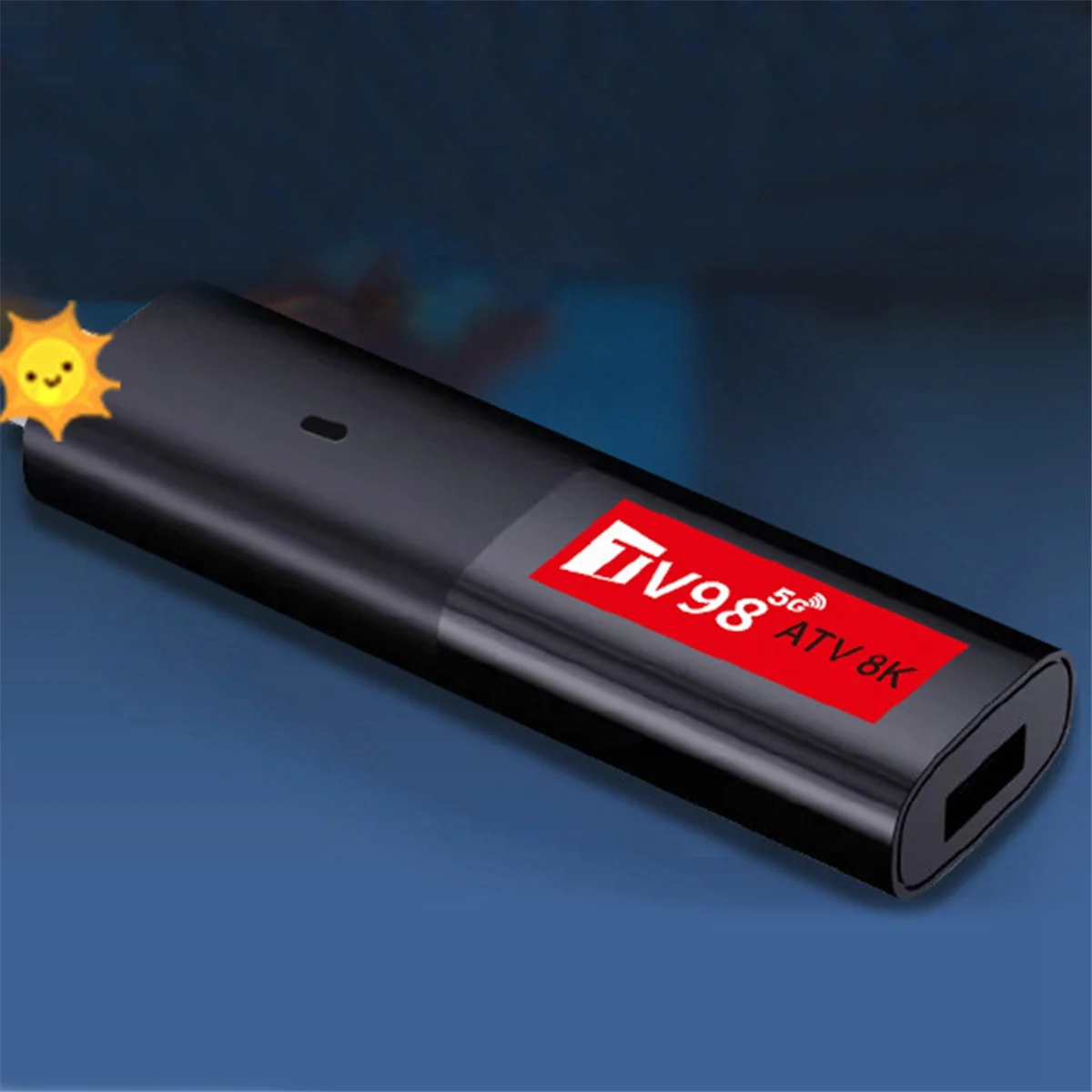 ATS-Android14 ATV Smart TV Stick Allwinner H618 prise en charge 8K vidéo 2.4/5G Wifi6 télécommande vocale Mini TV Box Portable