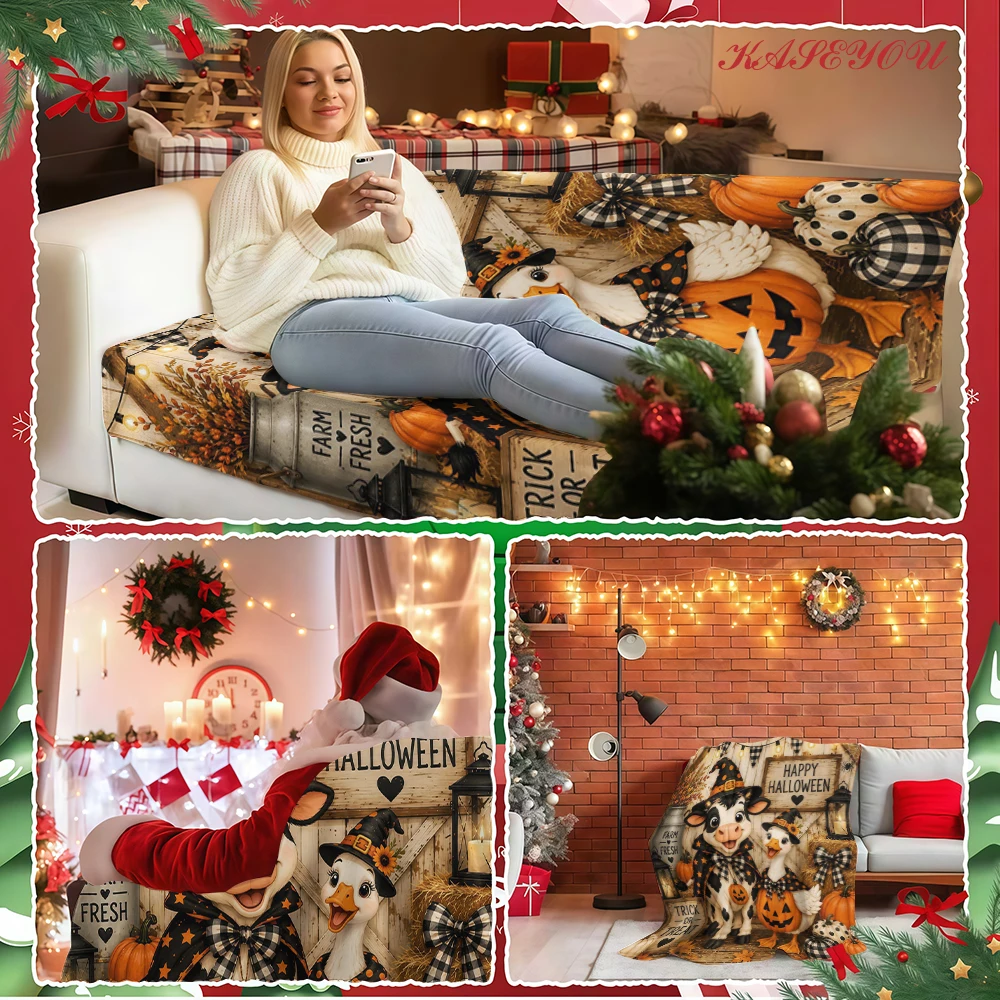 Traditional Pattern Fade Resistant Fuzzy Cozy Premium Silky Flannel Throw Extra Warm for Chilly Winter Evenings at Home