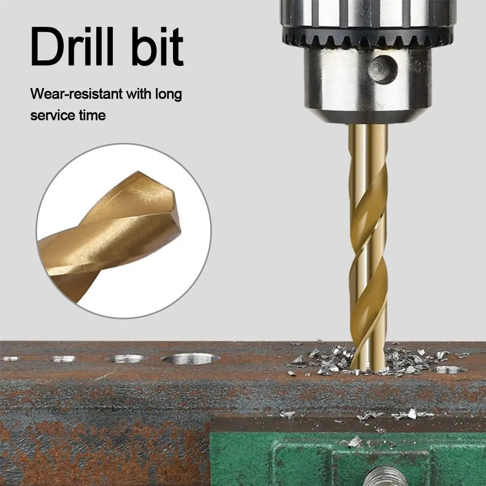 High Hardness 4241 High Speed Steel Drill Bit Hex Shank 1.5mm-10.0mm Twist Drill Cobalt Drilling Tools Power Tool