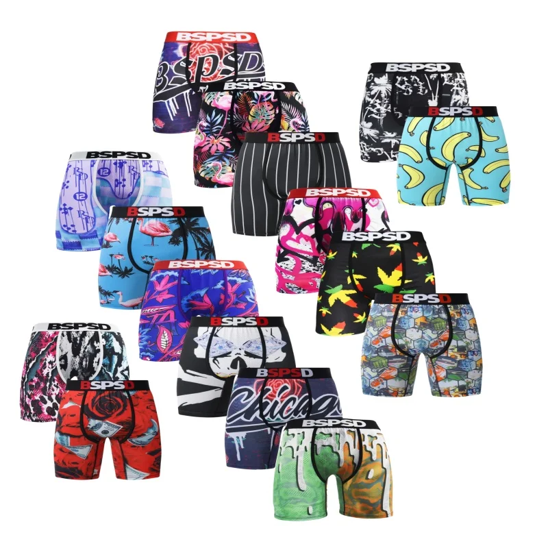 

Men's Underwear Boxers Sexy Breathable Comfort Mens Trunks Plus Size S-2XL Man Swimming Underpants Men's Panties Boxers Briefs