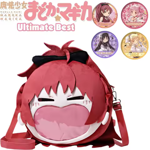 Bandai New Puella Magi Madoka Magica Backpack Cartoon Sakura Kyouko Itabag Anime Peripherals Two-dimensional Girls' Gifts