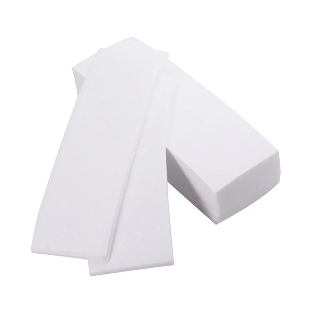 

100Pcs High Performance Flexible Hair Removal Wax Strips for Face Body Strong Grip Comfortable Texture Professional Paper