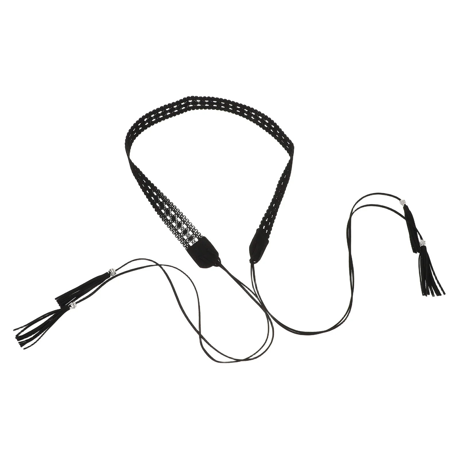 البوهيمي حزام خصر قابل للتعديل معقود شرابة بوهو حبل مضفر للنساء فساتين ملابس غير رسمية نمط العرقية شرابة حزام خصر