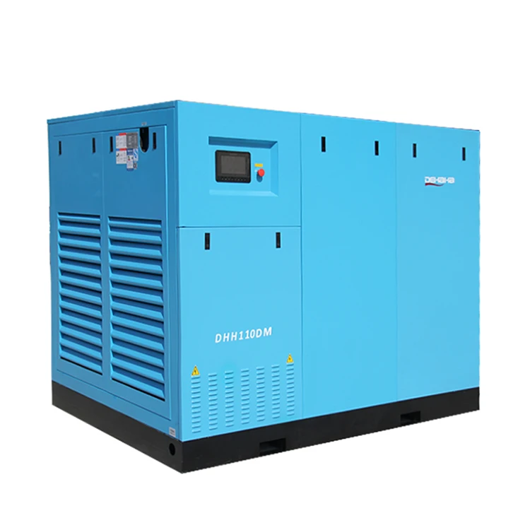 توفير الطاقة 150hp 110kw ضاغط الهواء الكهربائي 650 Cfm آلة ضاغط كبيرة