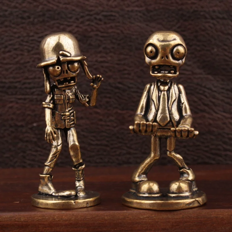 

Bronze Zombie Figurine Halloween Funny Model Desktop Display Skeleton Hand Statue Holiday Gift Creative Decoration for Party