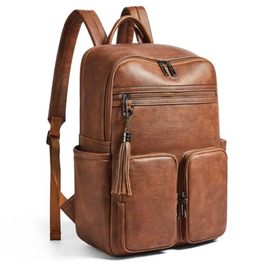 

Laptop Backpack for Women 16 InchVegan Leather Travel Backpack Purse Work Business Computer Backpacks Teacher Nurse College Lap