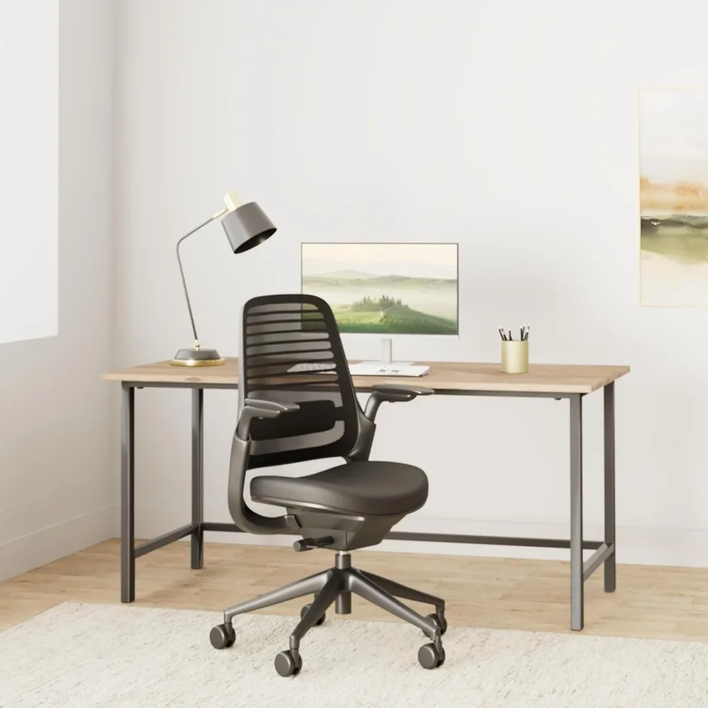 Office Chair - Ergonomic Work Chair with Wheels for Carpet - Helps Support Productivity - Weight-Activated Controls, Back