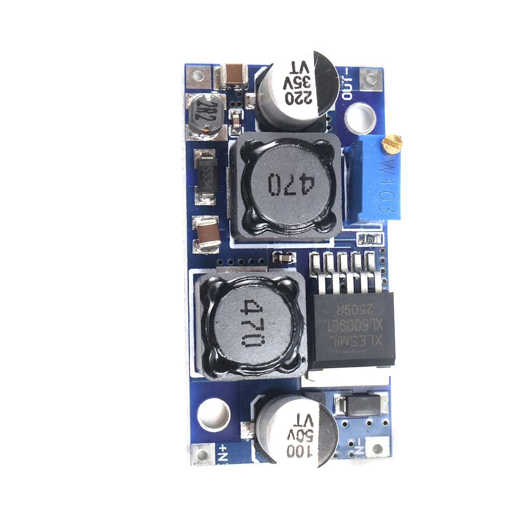 XL6009 3A Adjustable DC-DC Boost Buck Converter Module, 1.25-35V Step Up Down Voltage Regulator, for DIY Lab Supply UPS Arduino
