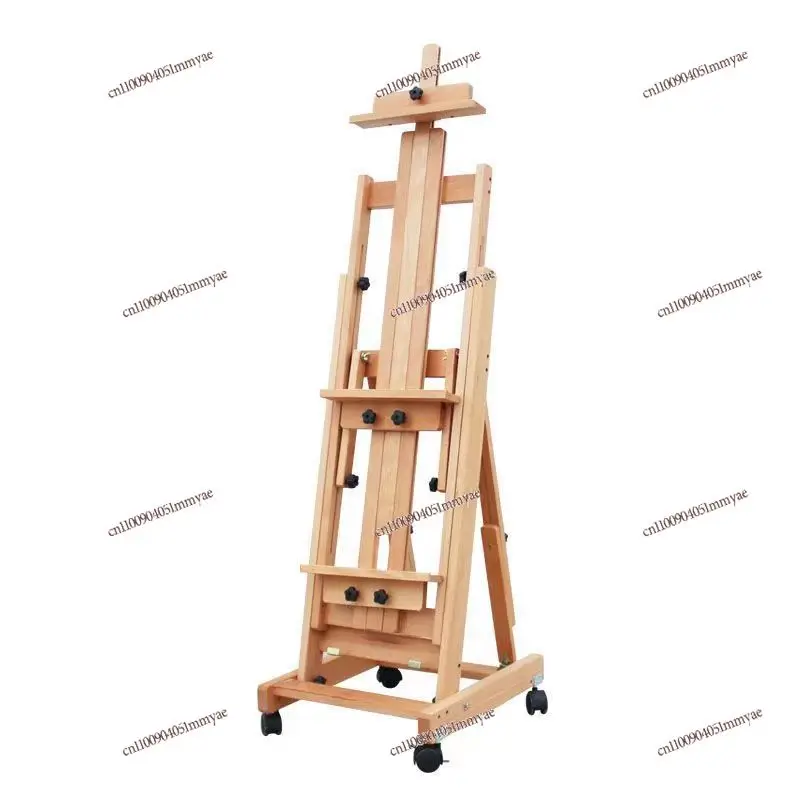 

Flat Dual-purpose Easel Adjustable Beauty Belt Wheel Folding Display Stand Special Oil Painting Stand for Children's Sketch