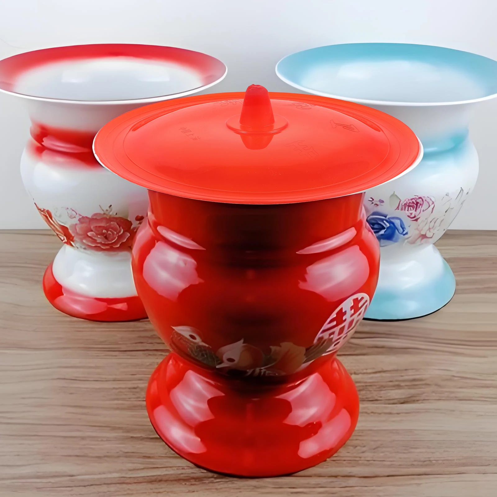 

8 Pcs Spittoon Lid Pee Bucket Plastic Car Trash Bin Portable Toilet Chamber Pot Replacement Potty Cover Can