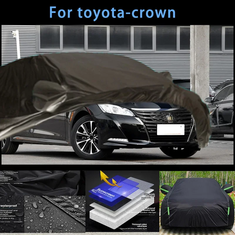 

For toyoya-crown Outdoor Protection Full Car Covers Snow Cover Sunshade Waterproof Dustproof Exterior Car accessories