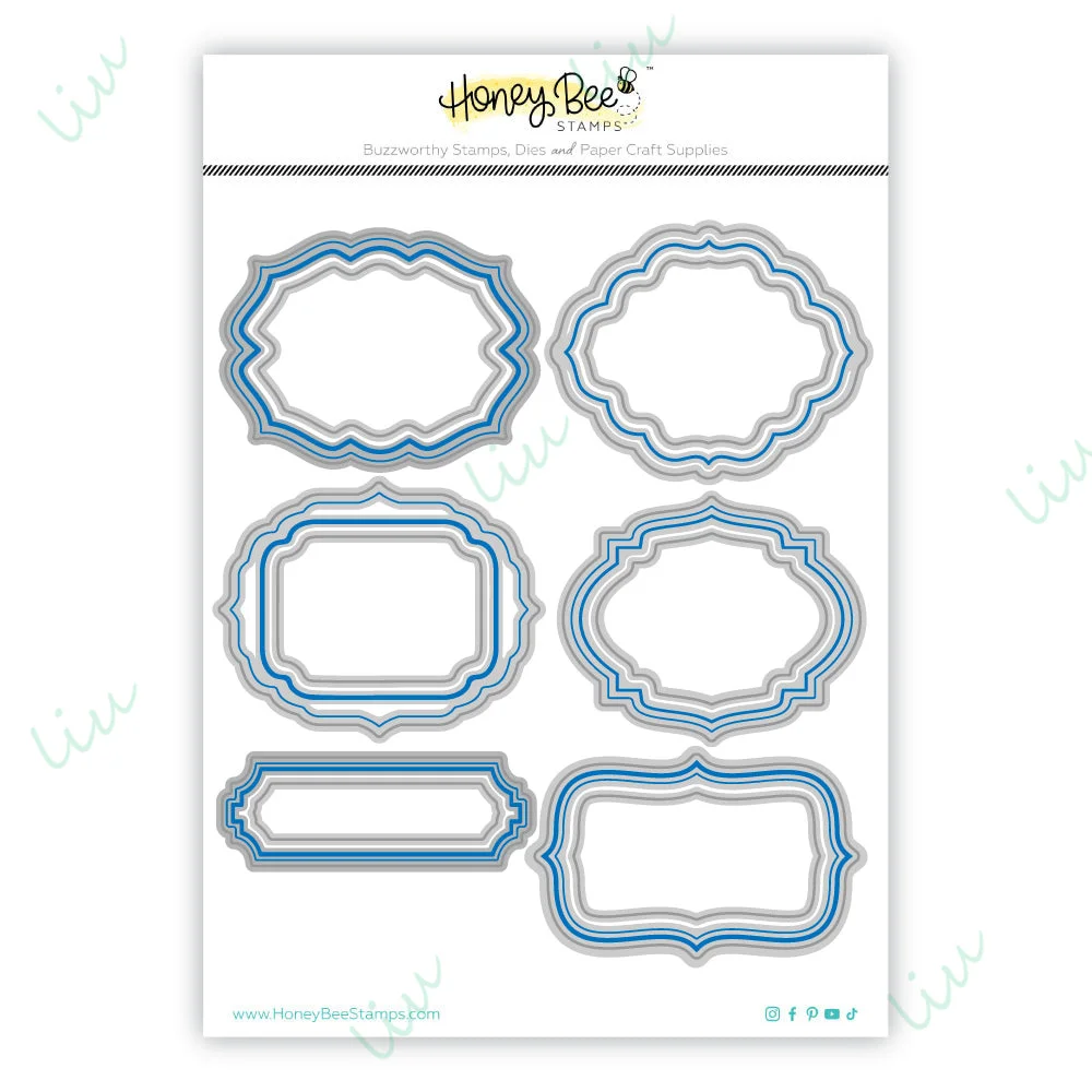 

Festive Frames - Honey Cuts - Stand-Alone Metal Cutting Dies Stamp for DIY Scrapbooking Handmade Photo Album Christmas 2025 New