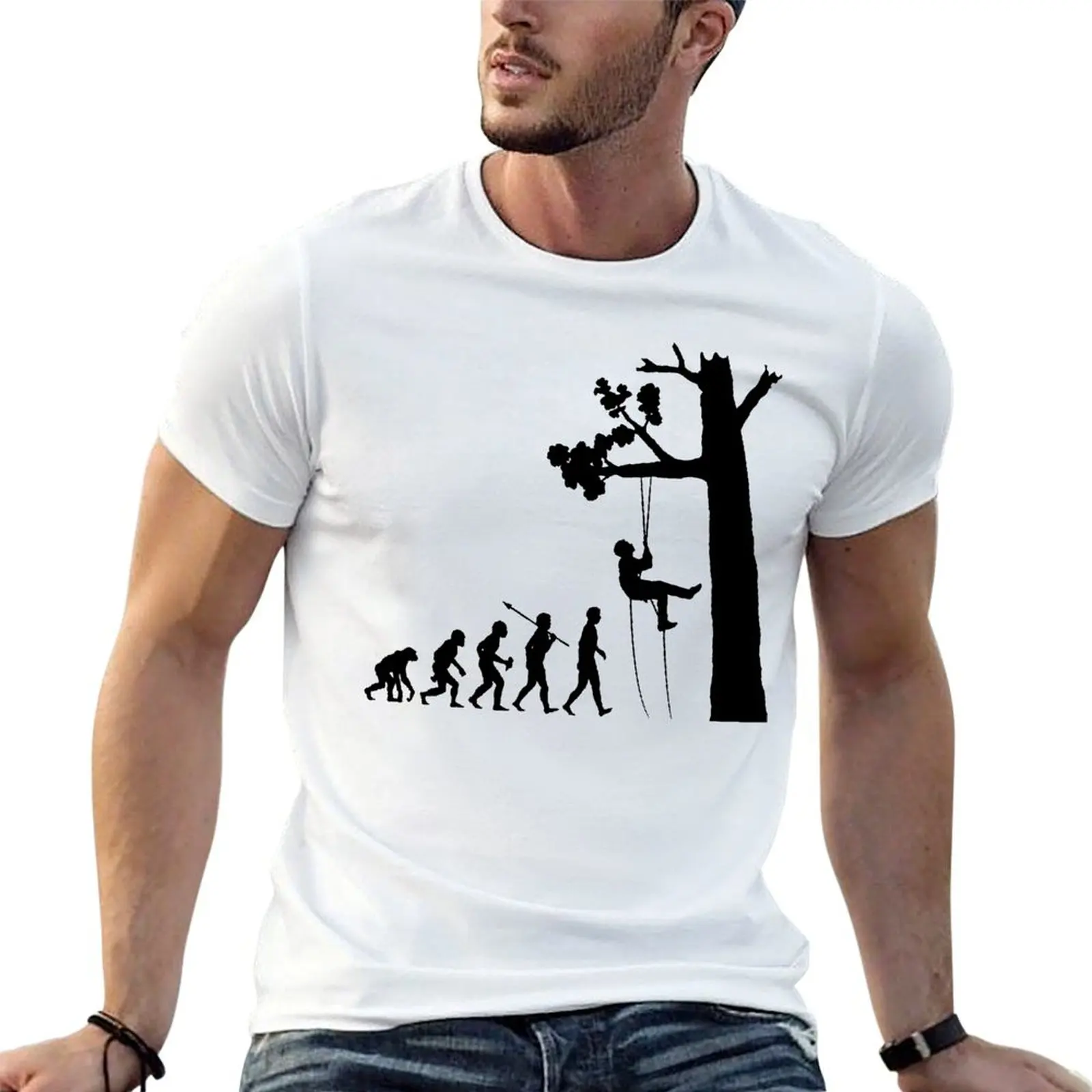 Arborist Evolution For Sale T-shirt Harajuku Motion Tshirt Novelty Fitness Funny Novelty Eur Size