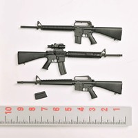 1/12 Soldier Scene Accessories M16 Weapon Set Props Resin Parts Model Toy For 6'' Action Figure Doll Body In Stock