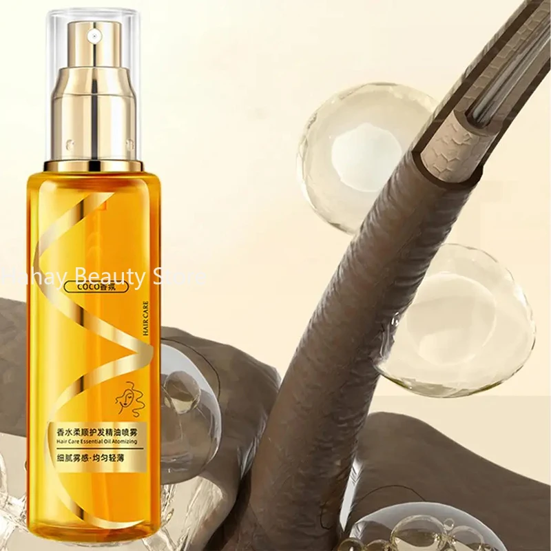 100ml Hair Oil Spray Harmless For Curly Sheen Hair Spray Moisturizing Nourishing Hair No Wash Anti-static