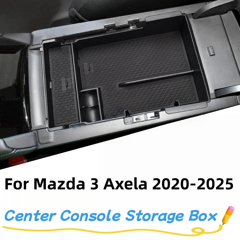 

Car Accessories For Mazda 3 BP 2020~2025 Center Console Interior Armrest Storage Box OrganizerMultifunctional Storage Auto Parts