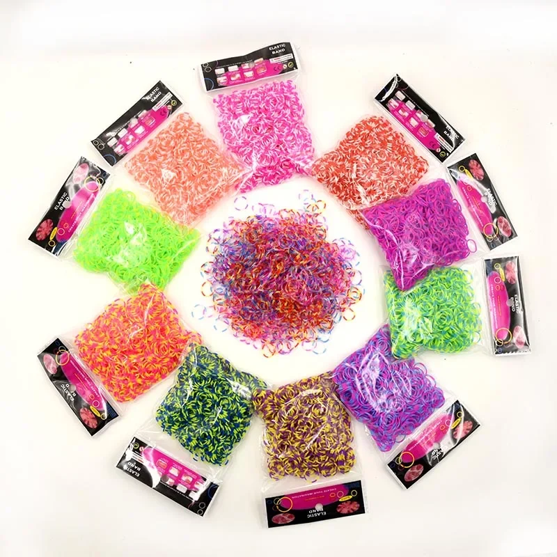 DIY Ręczna maszyna dziewiarska Gumowy wkład do włosów Bransoletka Opaska na krosno Opaski na krosno Sztuka i rzemiosło Klipsy Uroki Zrób tkane zabawki DIY