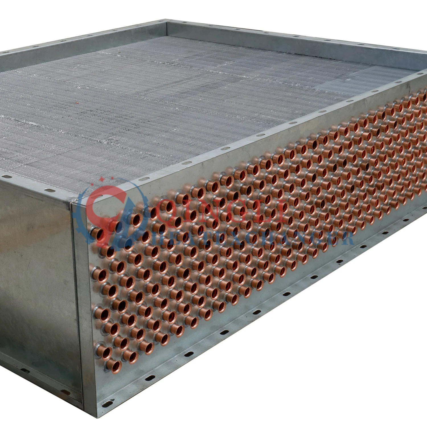 Custom Water Cooling Water Chilled Coil Copper Finned  heat exchanger for Cooling condensation