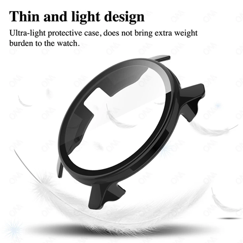 حافظة من الزجاج الصلب لجهاز Garmin Venu 2 Plus ، غطاء كامل ، واقي شاشة ، ممتص للصدمات ، غطاء حماية