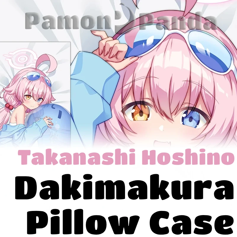 Takanashi Hoshino Dakimakura Blue Archive Hugging Pillow Case Full Body Cushion Cover Pillowcase Home Bedding Decor Otaku MYT