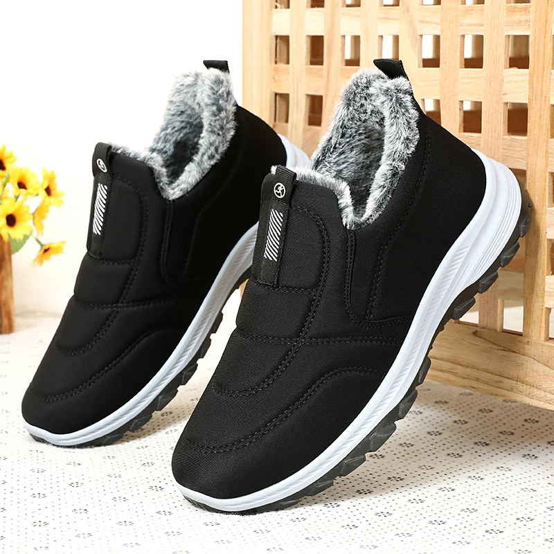 Female Slip On Lazy Walking Footwear Minimalist Simple Outline Soft Elastic Collar Lightweight Shopping Outdoor Walking Sneakers