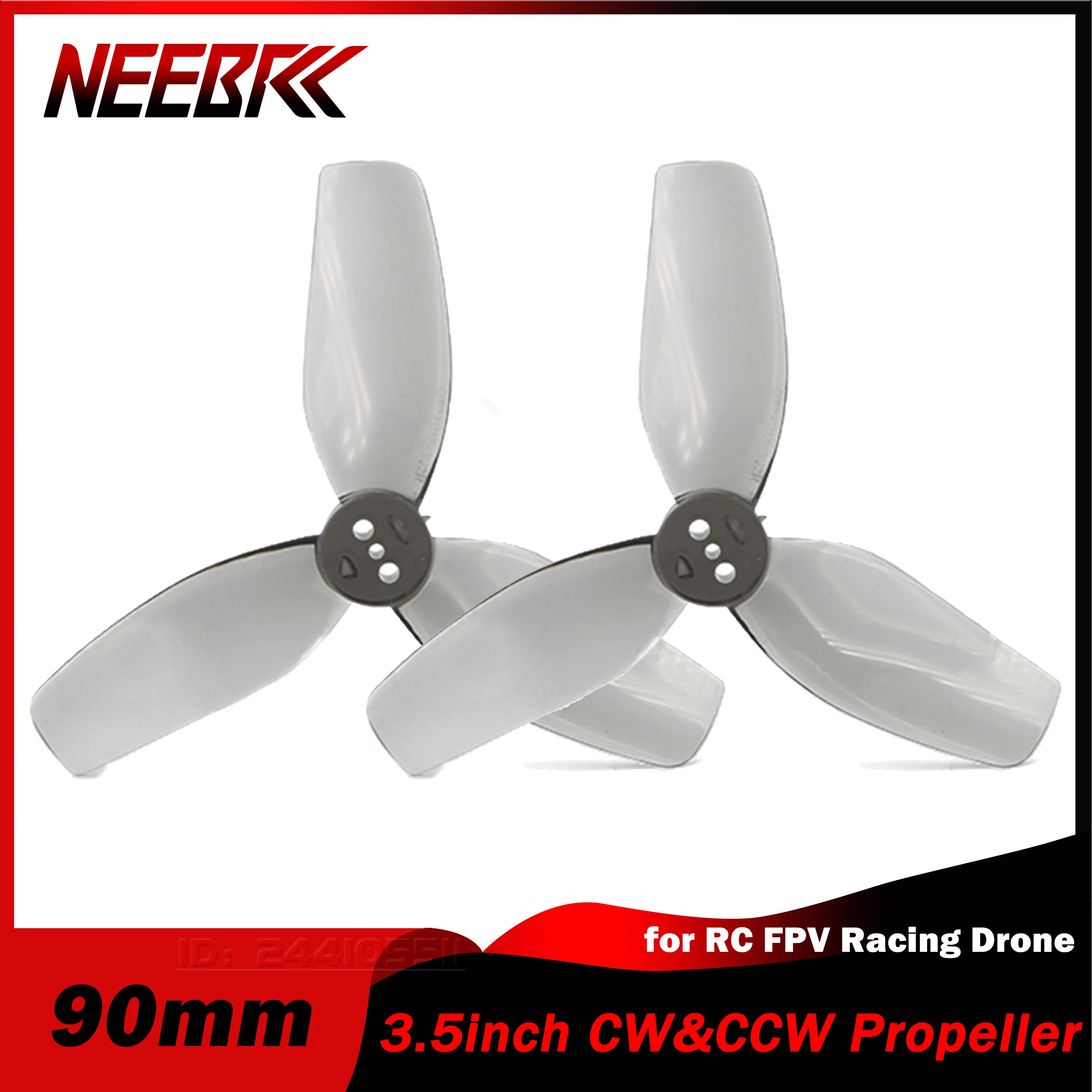 

4/8PCS NEEBRC 3.5inch 90mm 3-Blade CW&CCW PC Propeller for FPV Racing Drone Freestyle Cinelog35 DIY Quadcopter Accessories Part