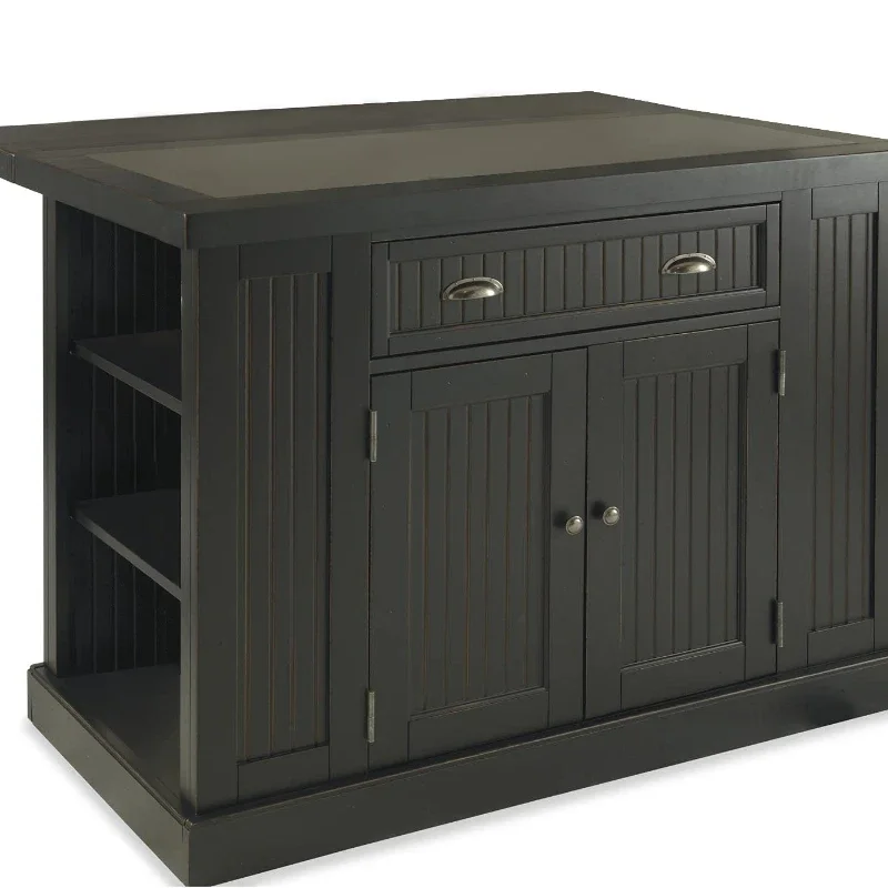 

Nantucket Distressed Black Kitchen Island black kitchen island range hood kitchen islands carts