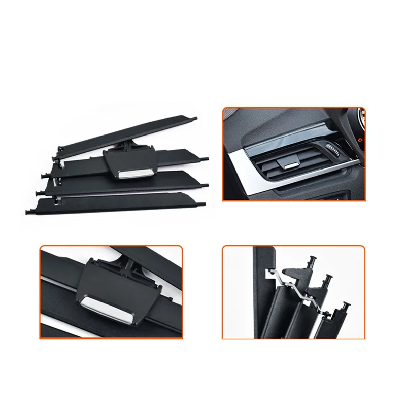 

Car Front Left Air Vent Outlet Grille Air Conditioner Slide Clip Repair Kit For BMW X1 F48 X2 F39 2 Series F45 Parts-A99D