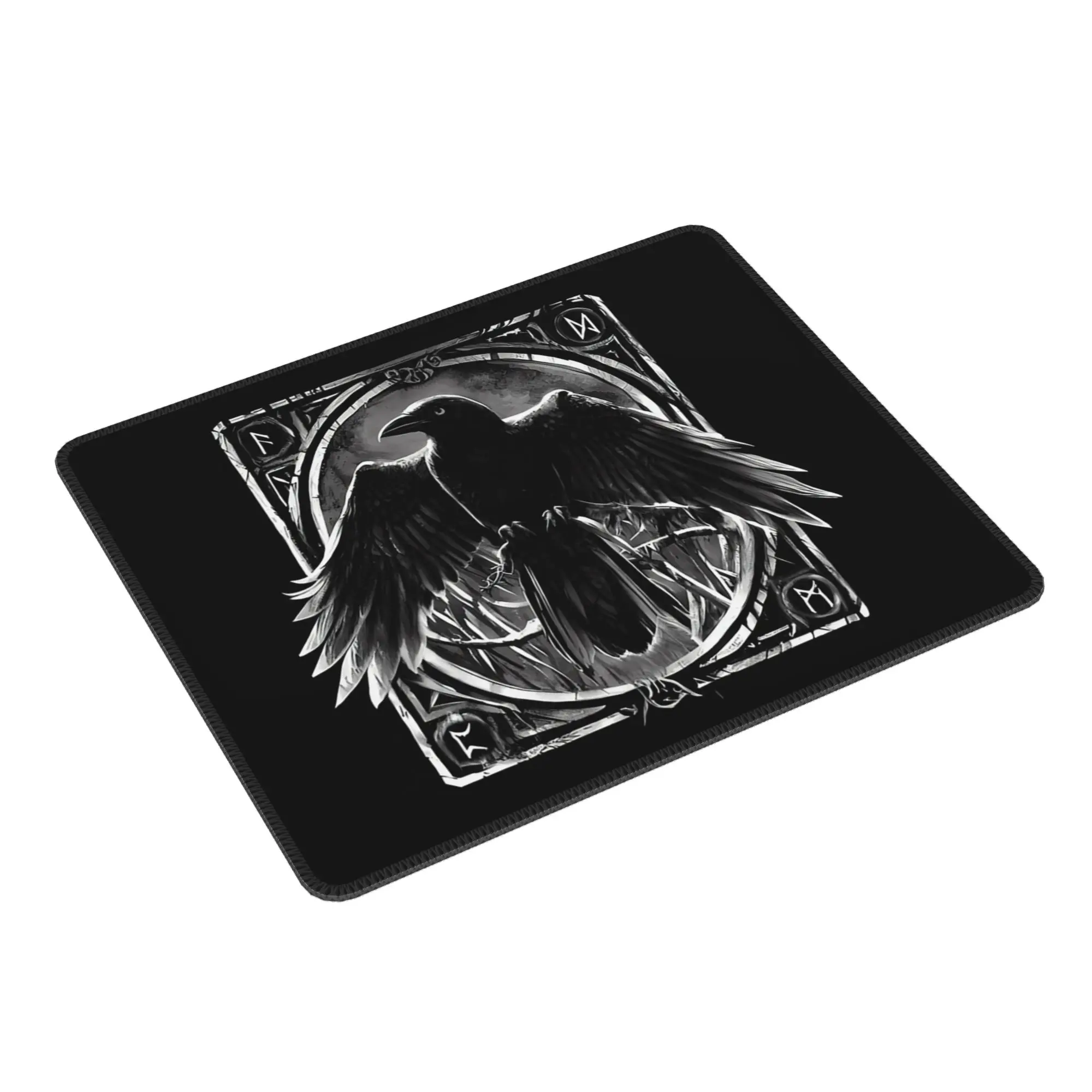 Odin's Watcher Yggdrasil Raven Mouse Pad Computer Keyboard Mouse Mat Gaming PC Laptop Desk Mat Office Accessories Table Mats
