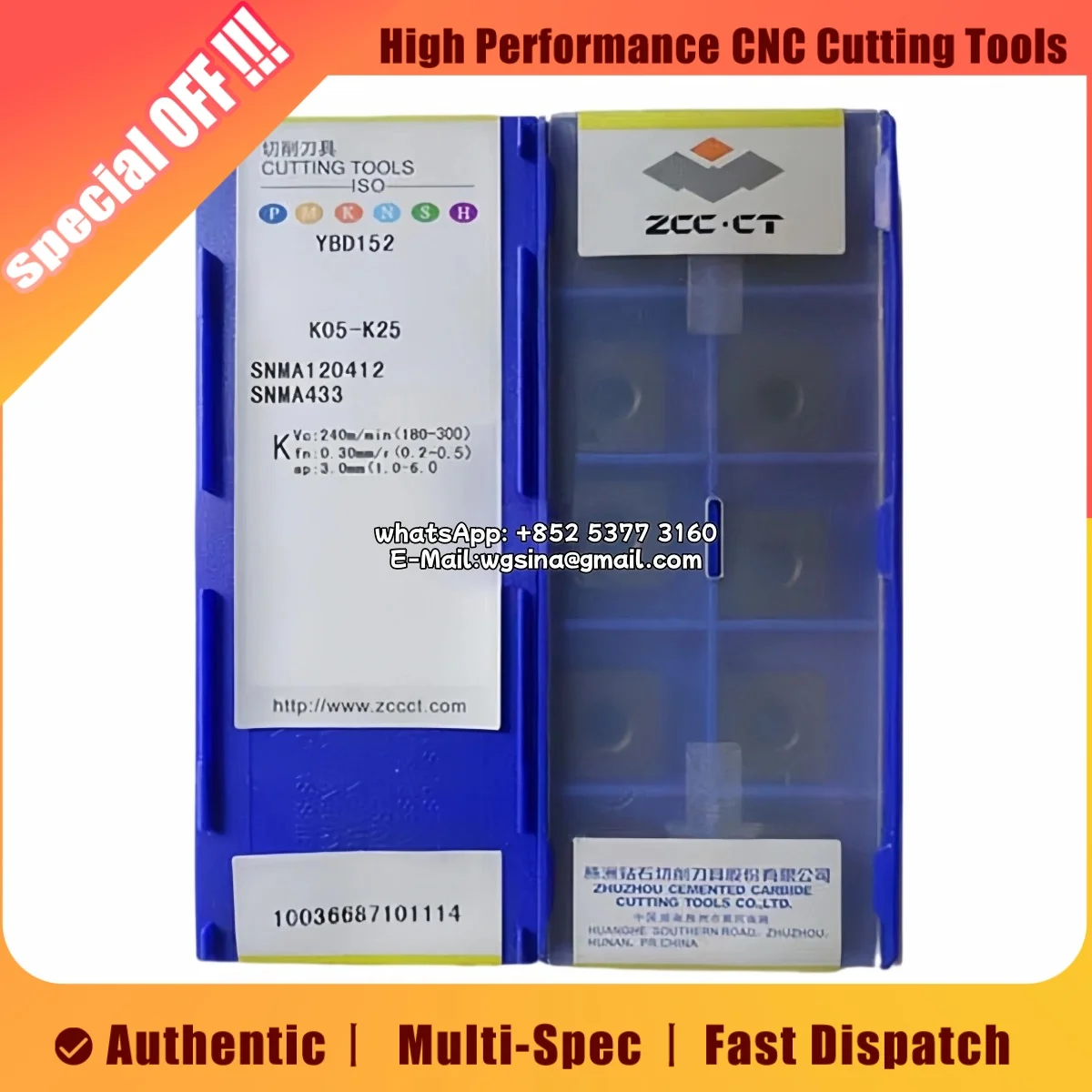 

ZCC CT Carbide Turning Inserts SNMA SNMA120408 SNMA1204 SNMA120412 SNMA190612 SNMA150612 SNMA190616