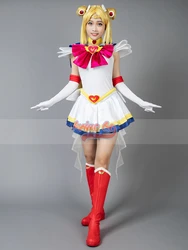 Sailor Super S Film Tsukino Usagi Serena Cosplay Costume Women Dress Outfit for Anime Halloween Role Play