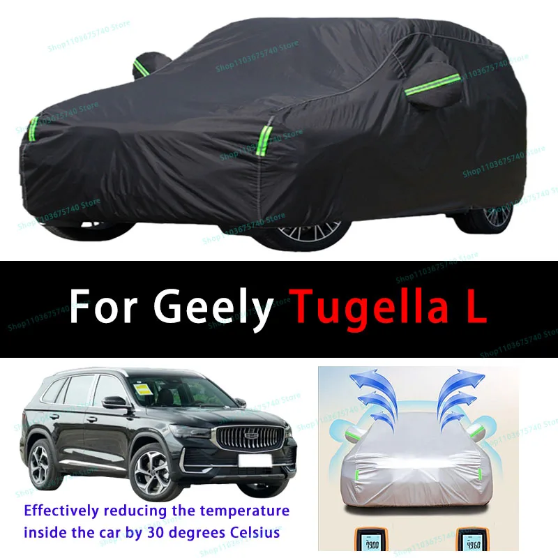 Per Geely Tugella L Summer Full Car Covers Outdoor Sun protezione uv protezione antipolvere raffreddamento protettivo Auto Cover protettiva