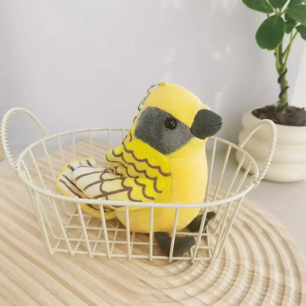 14 cm simulierte gelbe Oriole Stofftier gefüllte Plüschtierfigur Cartoon Anime niedliche Kindergeburtstagsgeschenk lustige Puppe