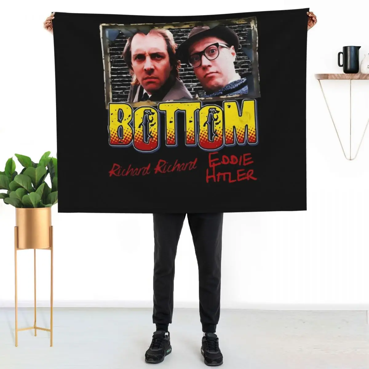 Bottom - Richie And Eddy Design Throw Blanket valentine gift ideas Luxury Designer Picnic cosplay anime Blankets