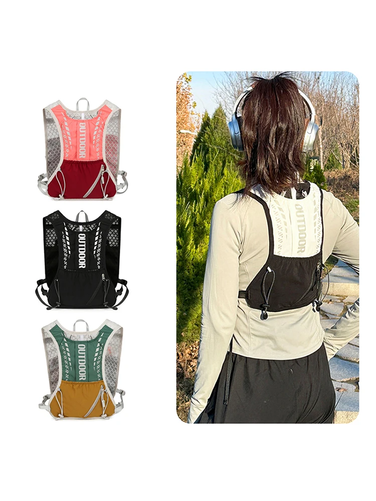AliExpress XCVADQ 1pcs Running Hydration Vest Backpack,Lightweight Insulated Pack Bag Daypack for Hiking Trail Running Cycling Race for Women