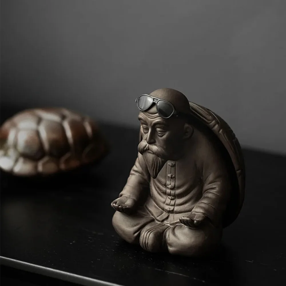 Tortoise Teapet Purple Sand Household Tea Strainer Turtle Shell Strainer Creative Purple Clay Tea Pet Kung Fu Tea Decoration