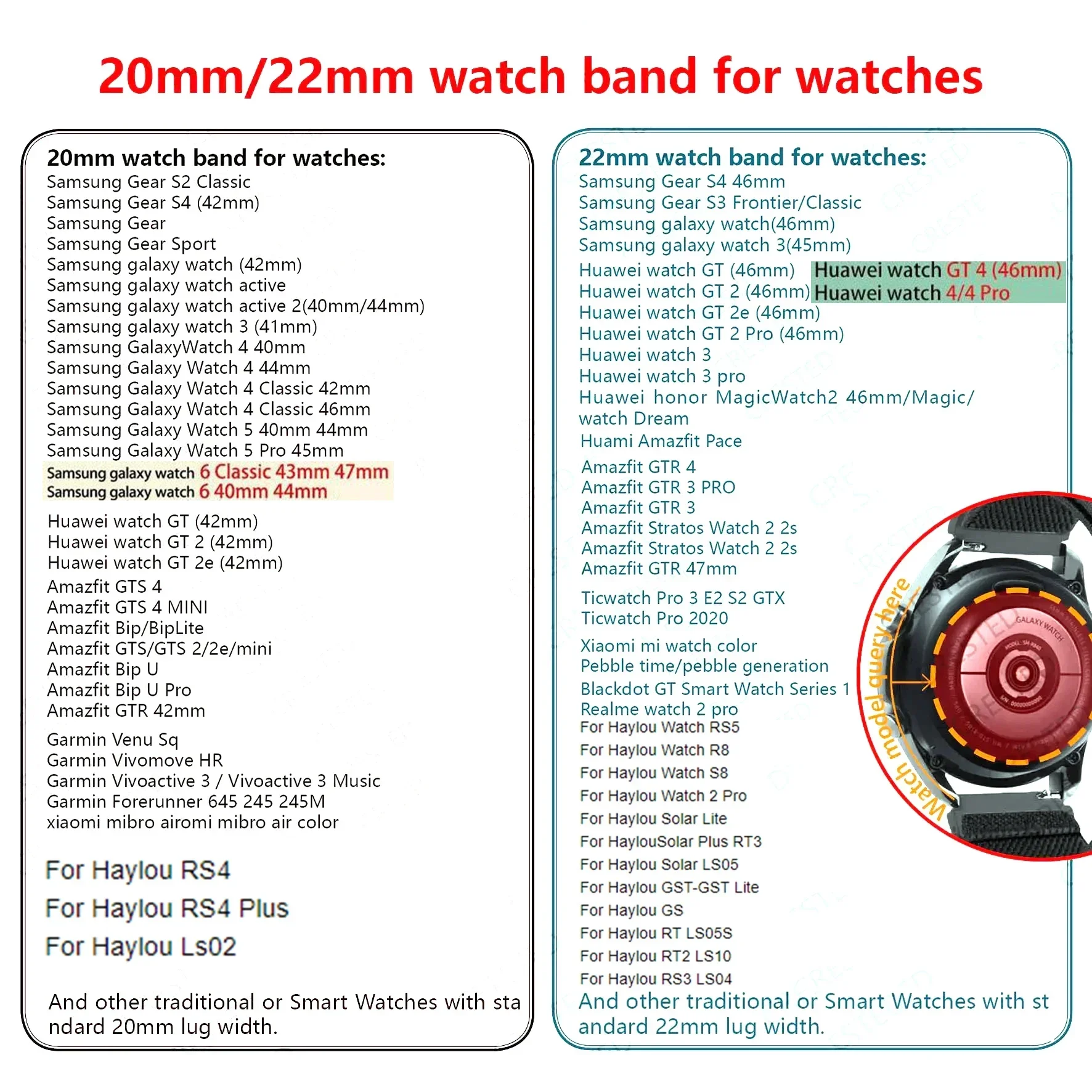 Women Silicone Strap for Samsung Galaxy Watch 7 6 5 4 40mm 44mm 6 Classic 43 47mm 20mm Band for Huawei Watch 2 GT2 42mm Bracelet