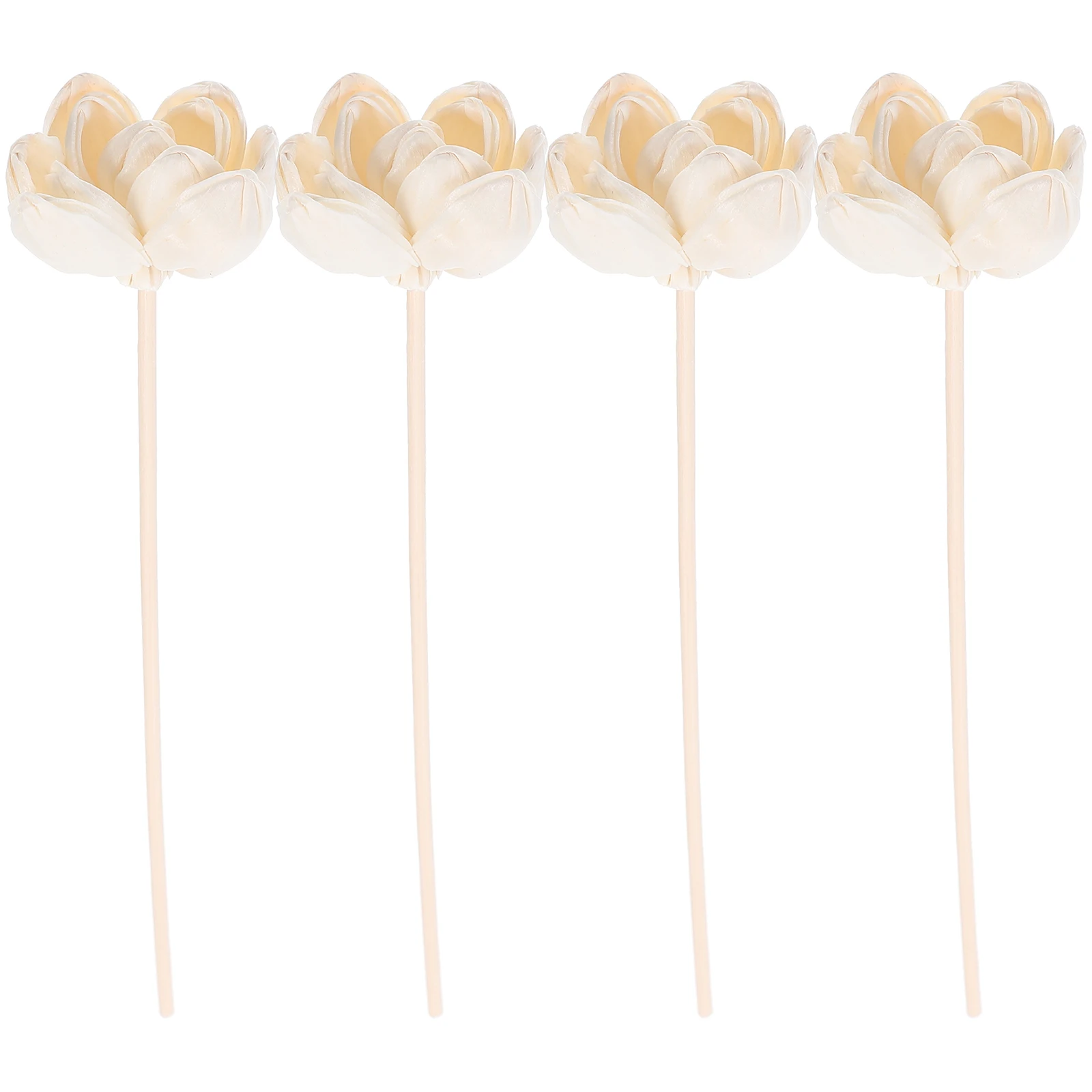 

4PCS Aromatherapy Dried Flowers Decoration for Desk Cotton Diffusers Essential Oils DIY Flower Home Office Simulated Flower