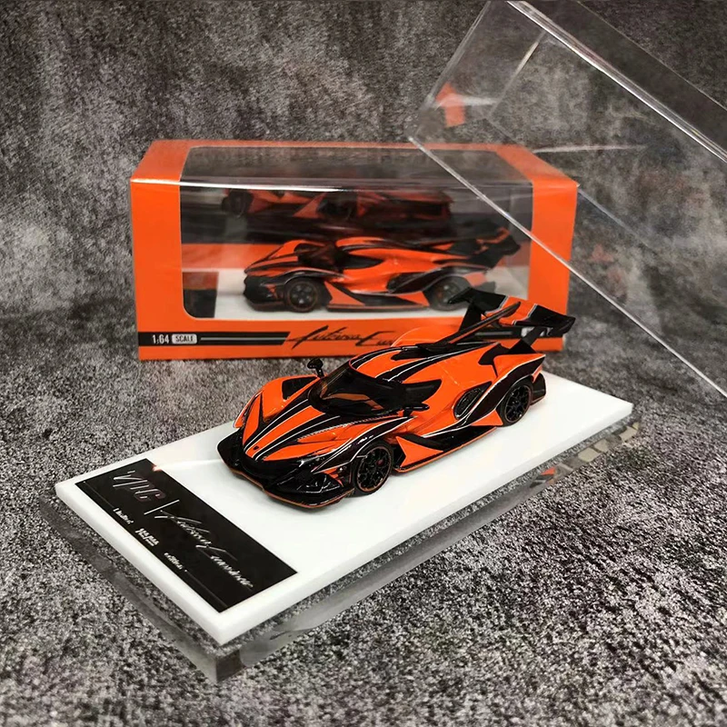 TPC 1:64 Model Car Alloy Die-Cast Sport Vehicle Collection-Orange LTD 999