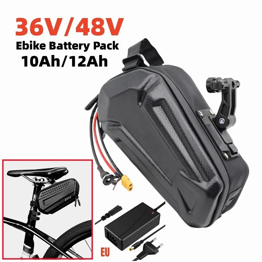 New 48V/36V 10Ah/12Ah Lithium - ion Waterproof Ebike Battery Pack for 250W - 1000W Motorcycle/Scooter/Bicycle.