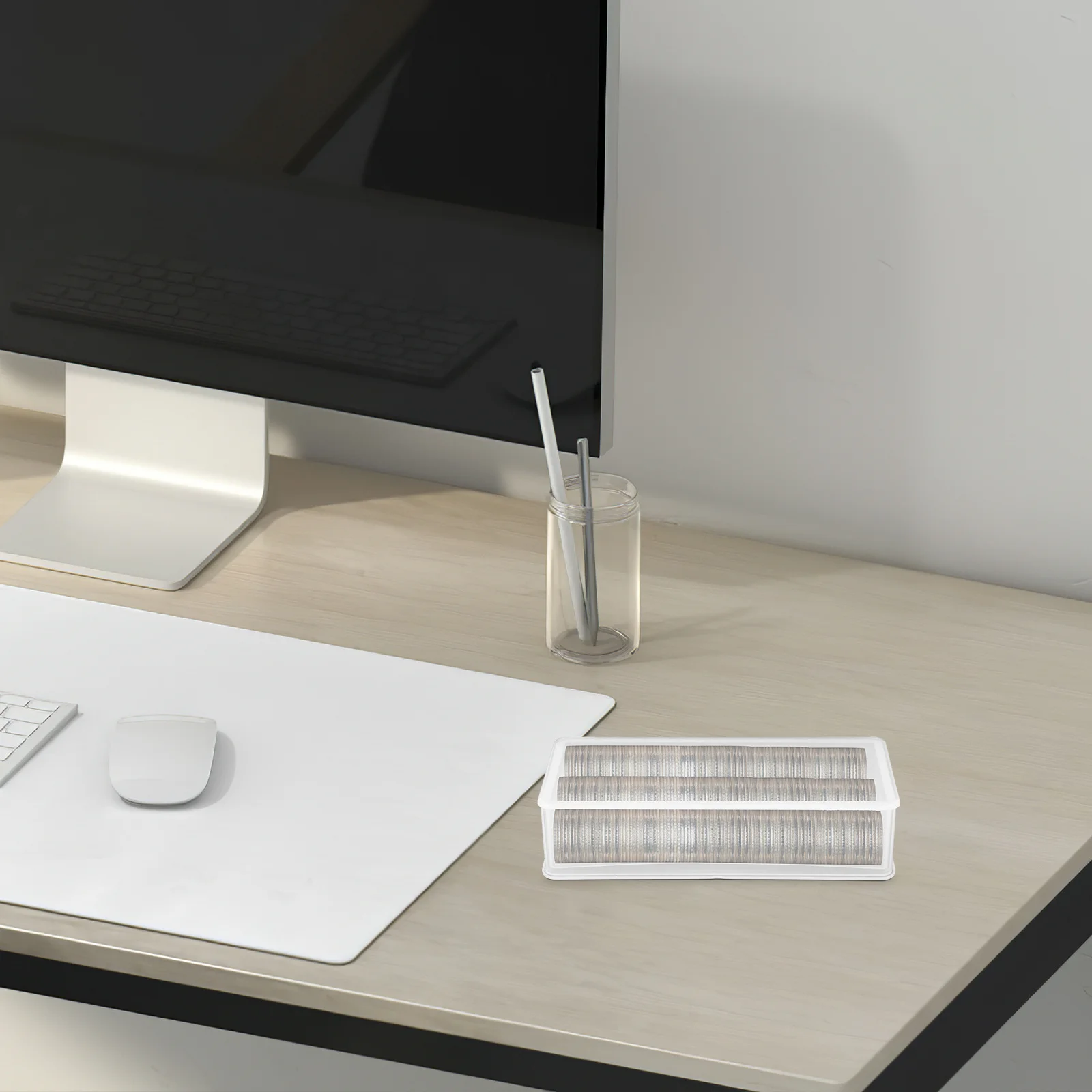 2 Stück Münz-Display-Box, schlichtes Design, Münzschutz-Halter für Stempel, Medaillons, Abzeichen, Sammlung, kompakter Behälter