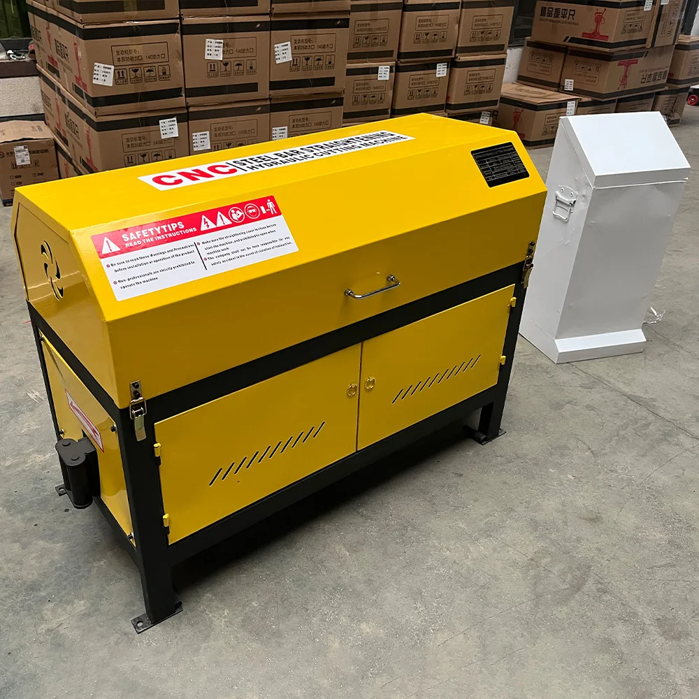 Reliable Durable Automatic Steel Bar CNC Straightener Cutter 4kW+4kW Pure Copper Motors 220V Factory Custom Heavy Duty Gear